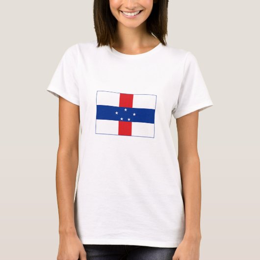 T-shirt Drapeau des Antilles néerlandaises (Devant)