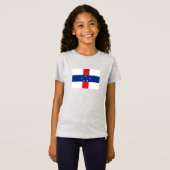 T-Shirt Drapeau des Antilles Pays-Bas (Devant entier)