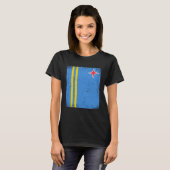 T-shirt Drapeau des Arubais Aruba (Devant entier)