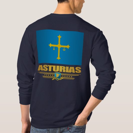 T-shirt Drapeau des Asturies (Dos)