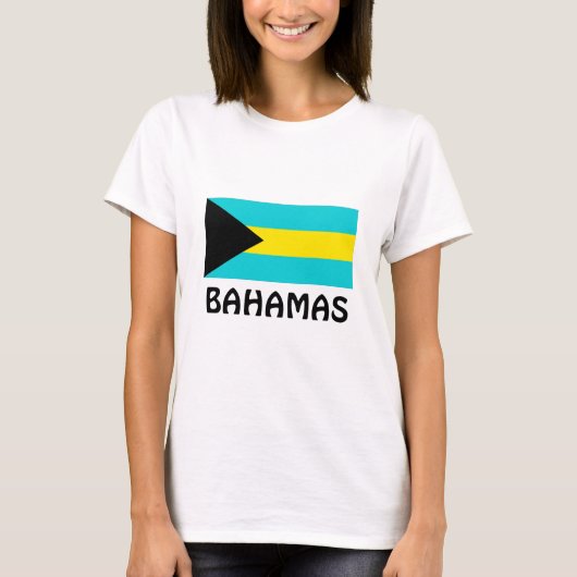 T-shirt Drapeau des Bahamas (Devant)