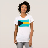 T-shirt Drapeau des Bahamas (Devant entier)