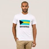 T-shirt Drapeau des Bahamas (Devant entier)
