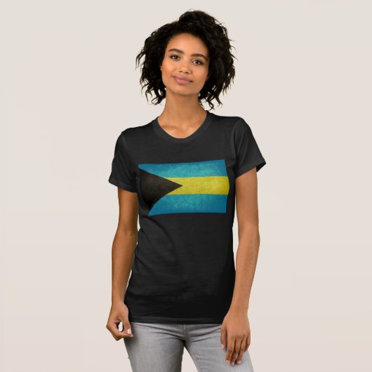 T-shirt Drapeau des Bahamas (Devant entier)