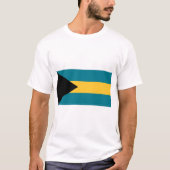 T-shirt Drapeau des Bahamas (Devant)