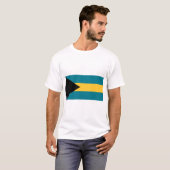 T-shirt Drapeau des Bahamas (Devant entier)