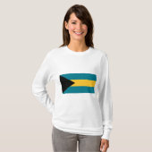 T-shirt Drapeau des Bahamas (Devant entier)