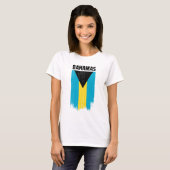 T-shirt Drapeau des Bahamas (Devant entier)