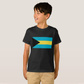 T-shirt Drapeau des Bahamas (Devant entier)