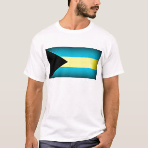 T-shirt Drapeau des Bahamas Arête sombre
