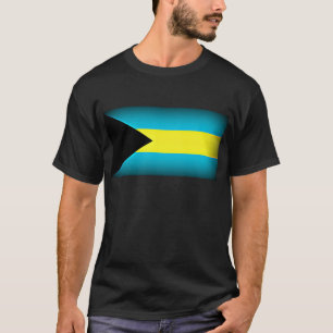 T-shirt Drapeau des Bahamas Arête sombre