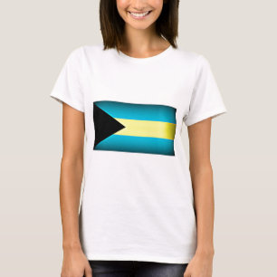 T-shirt Drapeau des Bahamas Arête sombre