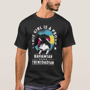 T-shirt Drapeau des Bahamas Trinité-et-Tobago Filles Femme