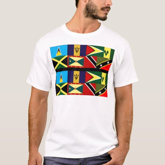 T-shirt Drapeau des Caraïbes - chaussures (Devant)