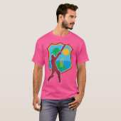 T-shirt Drapeau des Caraïbes Cricket (Devant entier)