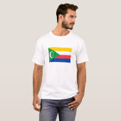 T-shirt Drapeau des Comores (Devant entier)
