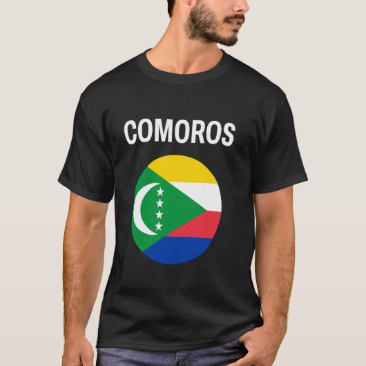 T-shirt Drapeau des Comores Moderne (Devant)