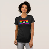 T-shirt Drapeau des droits des homosexuels (Devant entier)