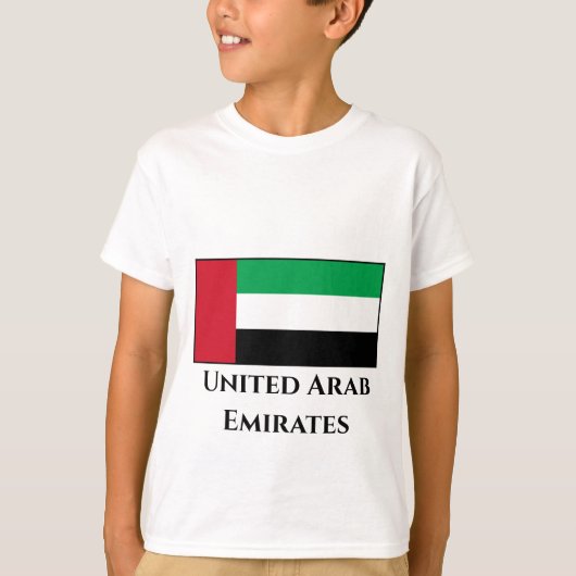 T-shirt Drapeau des Émirats arabes unis (Devant)