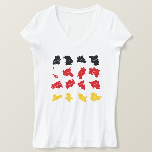 T-shirt Drapeau des États allemands (Design devant)