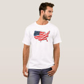 T-shirt Drapeau des États-Unis (Devant entier)