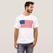 T-shirt Drapeau Des États-Unis D'Amérique (Devant entier)