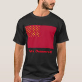 T-shirt Drapeau des États-Unis d'Amérique, Vote Dem! (Devant)