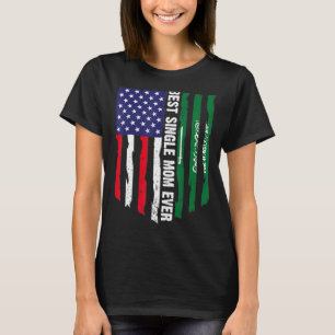 T-shirt Drapeau des États-Unis et drapeau de l'Arabie Saou