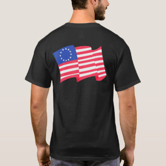 T-shirt Drapeau des États-Unis flottant dans l'air Joyeu