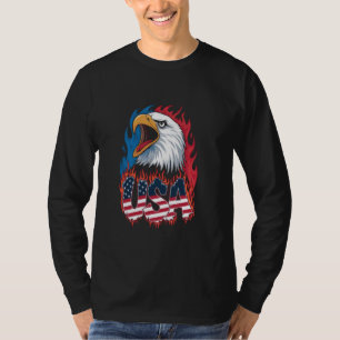 T-shirt Drapeau des femmes aigle Hommes américains Patriot