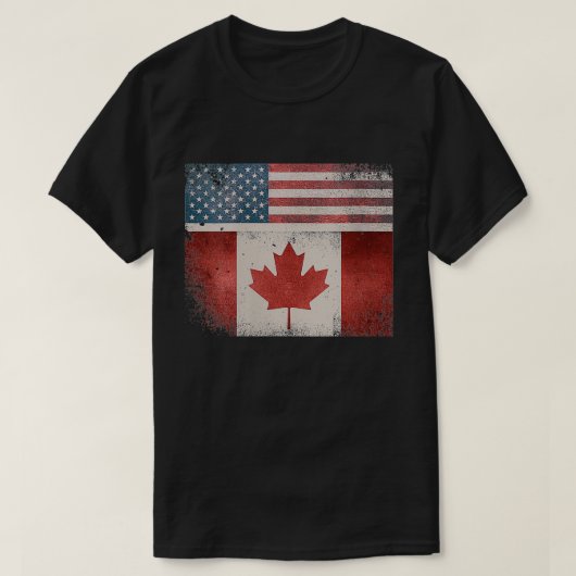 T-shirt Drapeau des femmes du Canada américain Tra de vaca (Design devant)