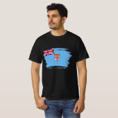 T-shirt Drapeau des Fidji (Devant entier)