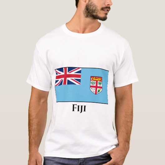 T-shirt Drapeau des Fidji (Devant)