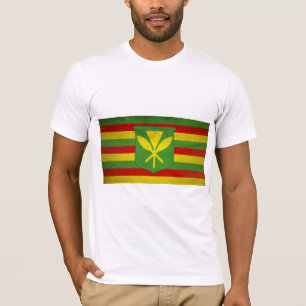 T-shirt Drapeau des Hawaiiens ou Kanaka Maoli