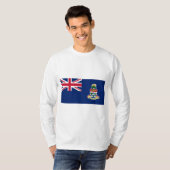 T-shirt Drapeau des îles Caïmans (Devant entier)