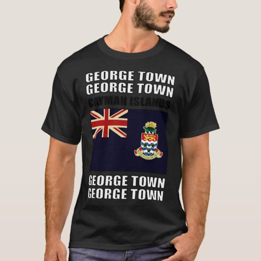 T-shirt Drapeau des îles Caïmans (Devant)