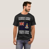 T-shirt Drapeau des îles Caïmans (Devant entier)
