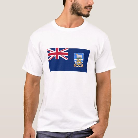 T-shirt Drapeau des îles Falkland (Devant)