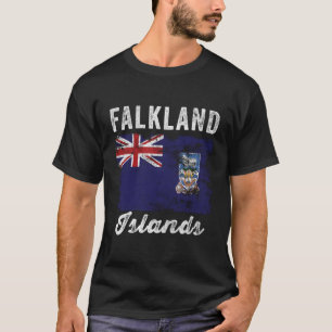 T-shirt Drapeau des îles Falkland - Île Falkland