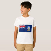 T-shirt Drapeau des îles Falkland (Territoire britannique) (Devant entier)