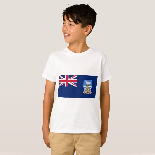 T-shirt Drapeau des îles Falkland (Territoire britannique) (Devant entier)