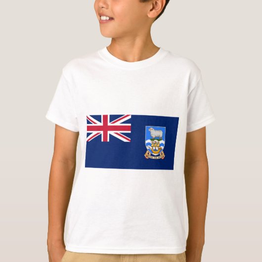 T-shirt Drapeau des îles Falkland (Territoire britannique) (Devant)