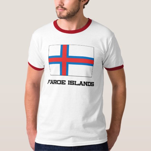T-shirt Drapeau des Iles Féroé (Devant)