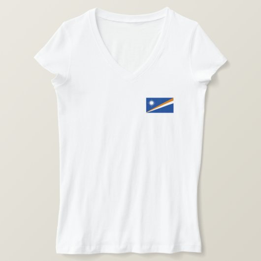 T-shirt Drapeau des Îles Marshall (Design devant)