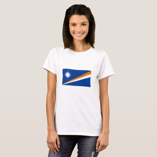 T-shirt Drapeau des Îles Marshall (Devant entier)