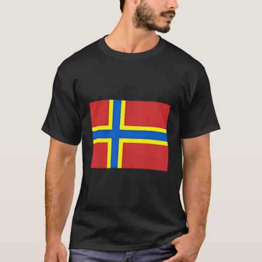 T-shirt Drapeau Des Îles Orkney Ecosse (Devant)