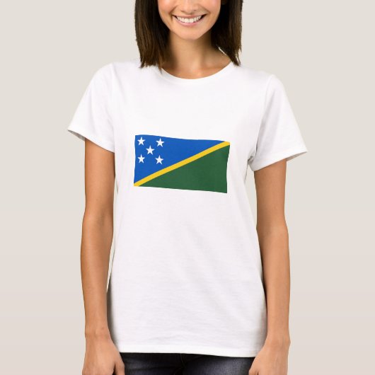 T-shirt Drapeau des Îles Salomon (Devant)