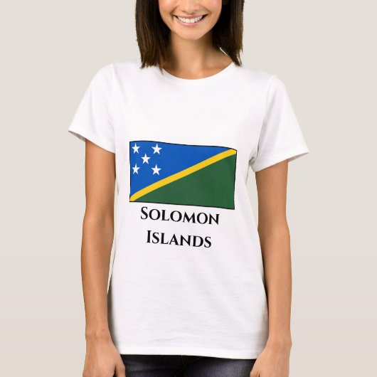 T-shirt Drapeau des Îles Salomon (Devant)