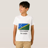 T-shirt Drapeau des Îles Salomon (Devant entier)