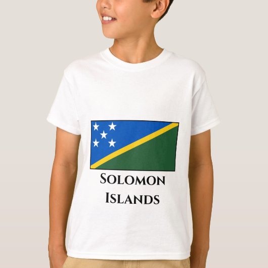 T-shirt Drapeau des Îles Salomon (Devant)